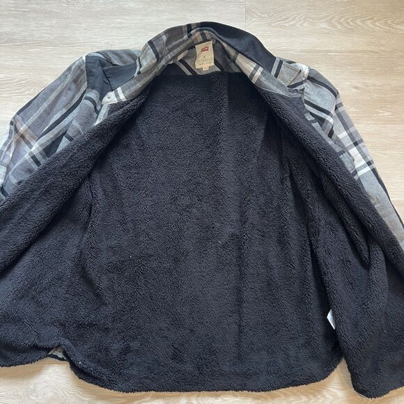 Levi Plaid Flannel Sherpa Fleece Jacket-Size XXL - Picture 8 of 10